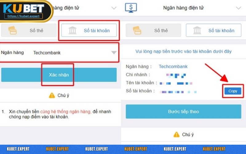 Hệ thống dịch vụ nạp tiền KUBET nhanh chóng, tiện lợi và an toàn