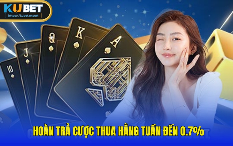 Nhà cái đã triển khai chương trình hoàn trả cược thua mỗi tuần