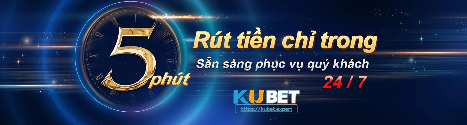 Rút tiền Kubet chỉ trong 5 phút