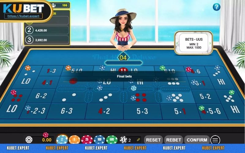 Thái Hilo là một tựa game tài xỉu nổi tiếng tại Kubet nhờ tỷ lệ trúng cao